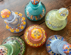 Millefiori and Lampwork Bottles and Inkwells