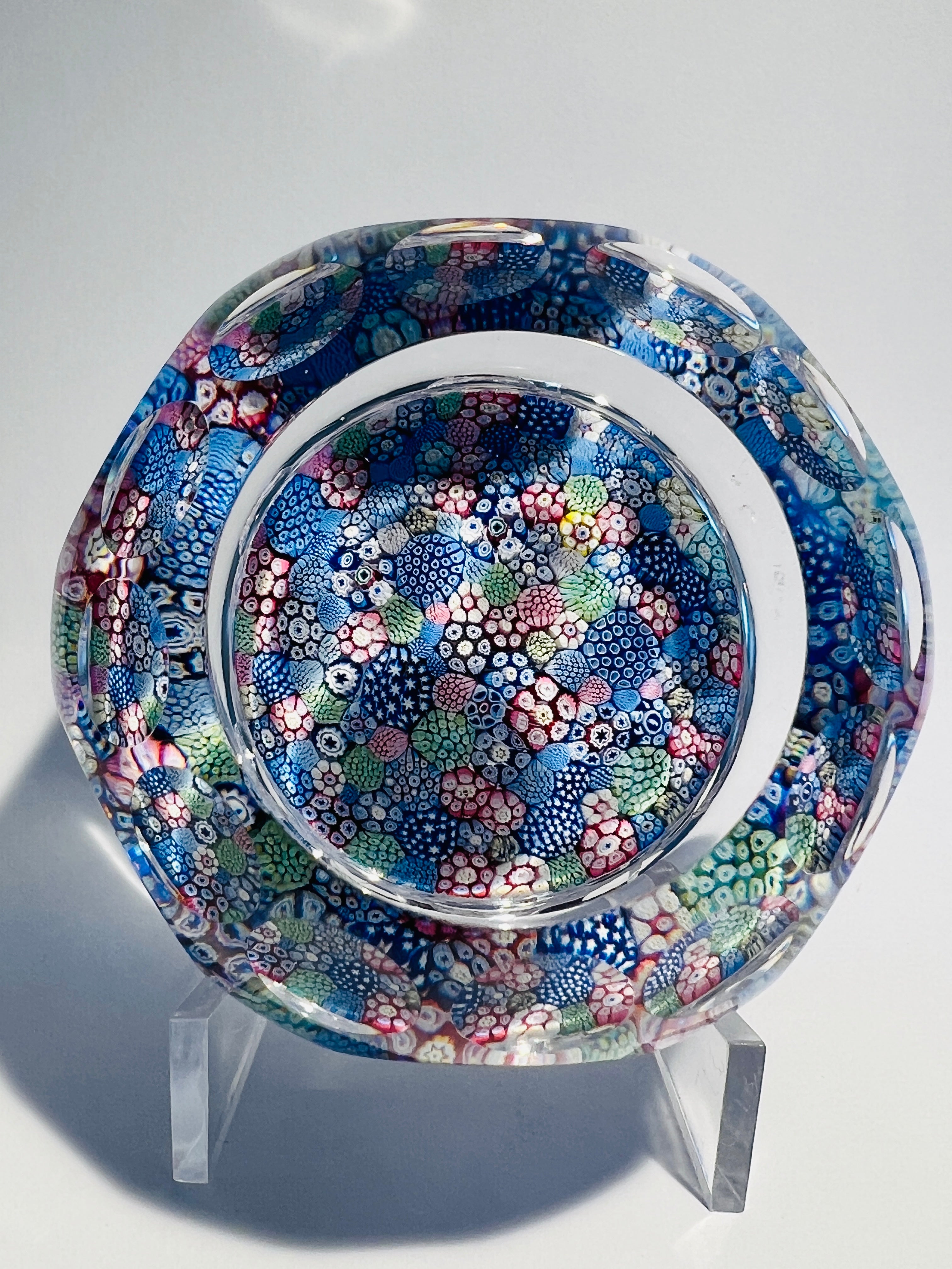 Whitefriars 1979 closepack Millefiori Paperweight