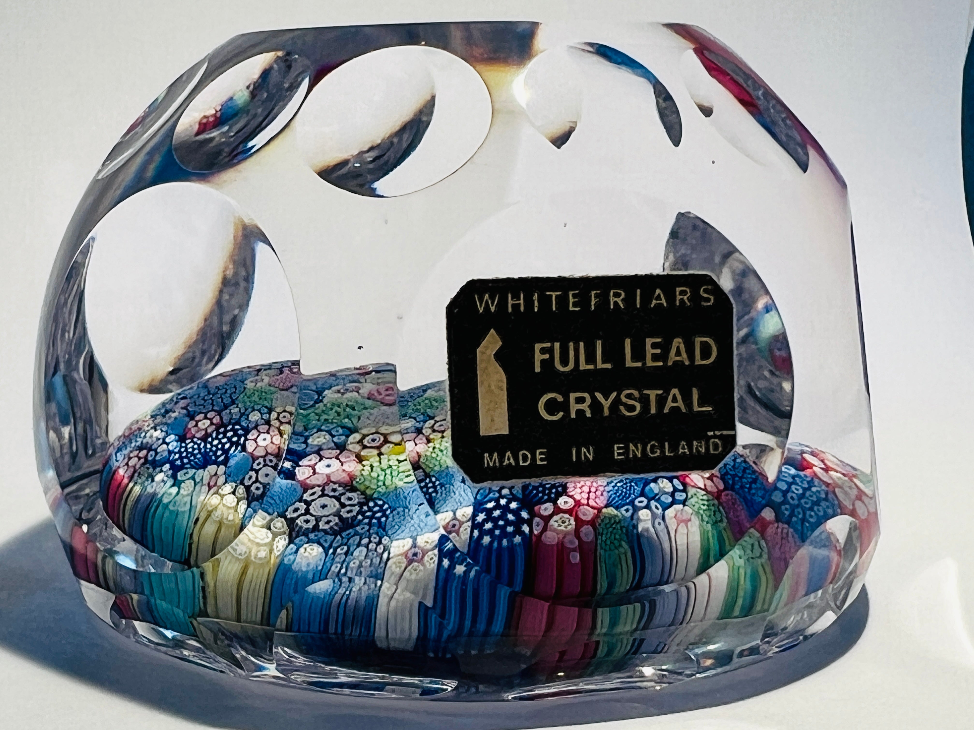 Whitefriars 1979 closepack Millefiori Paperweight