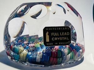 Whitefriars 1979 closepack Millefiori Paperweight