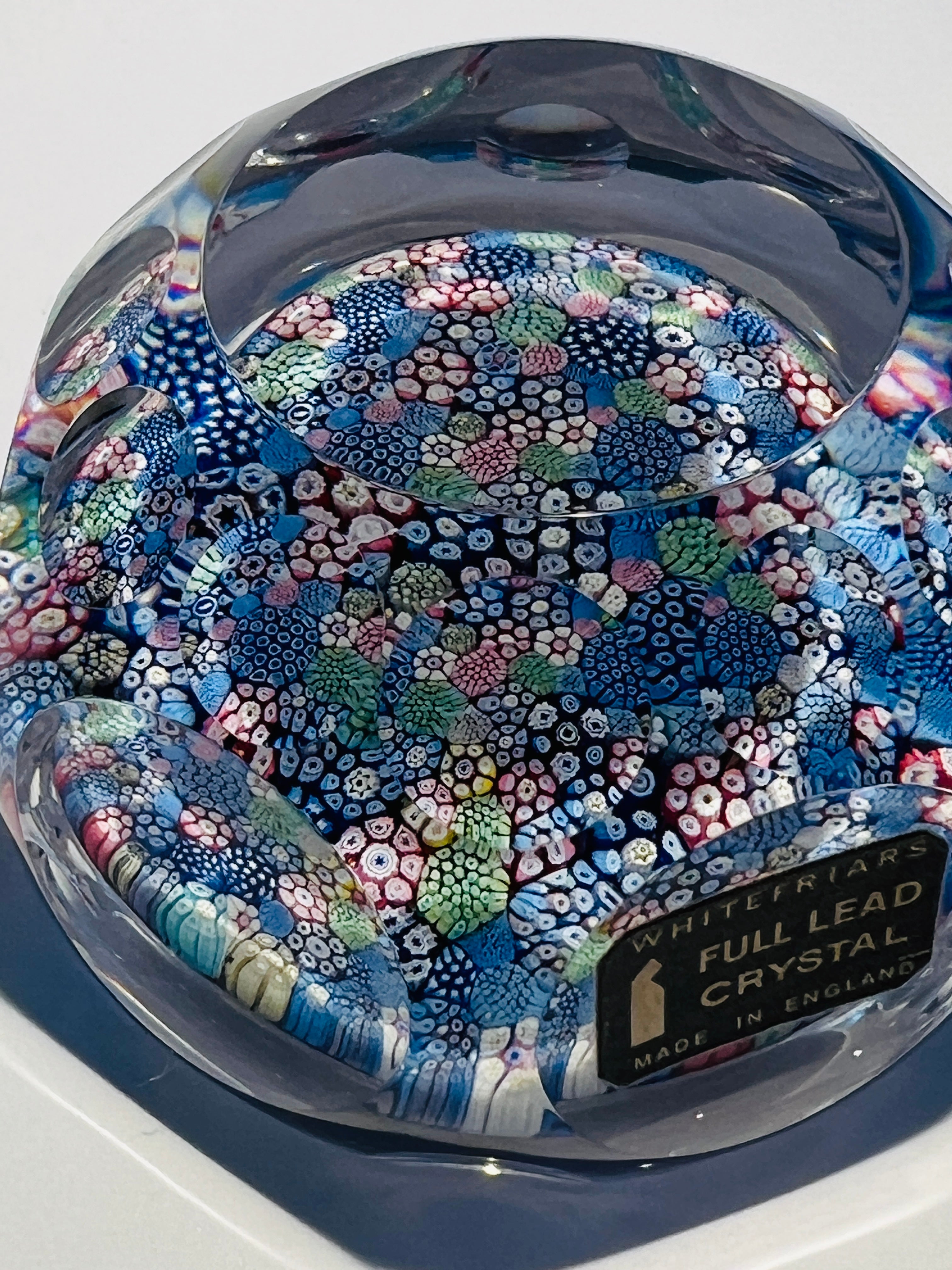 Whitefriars 1979 closepack Millefiori Paperweight