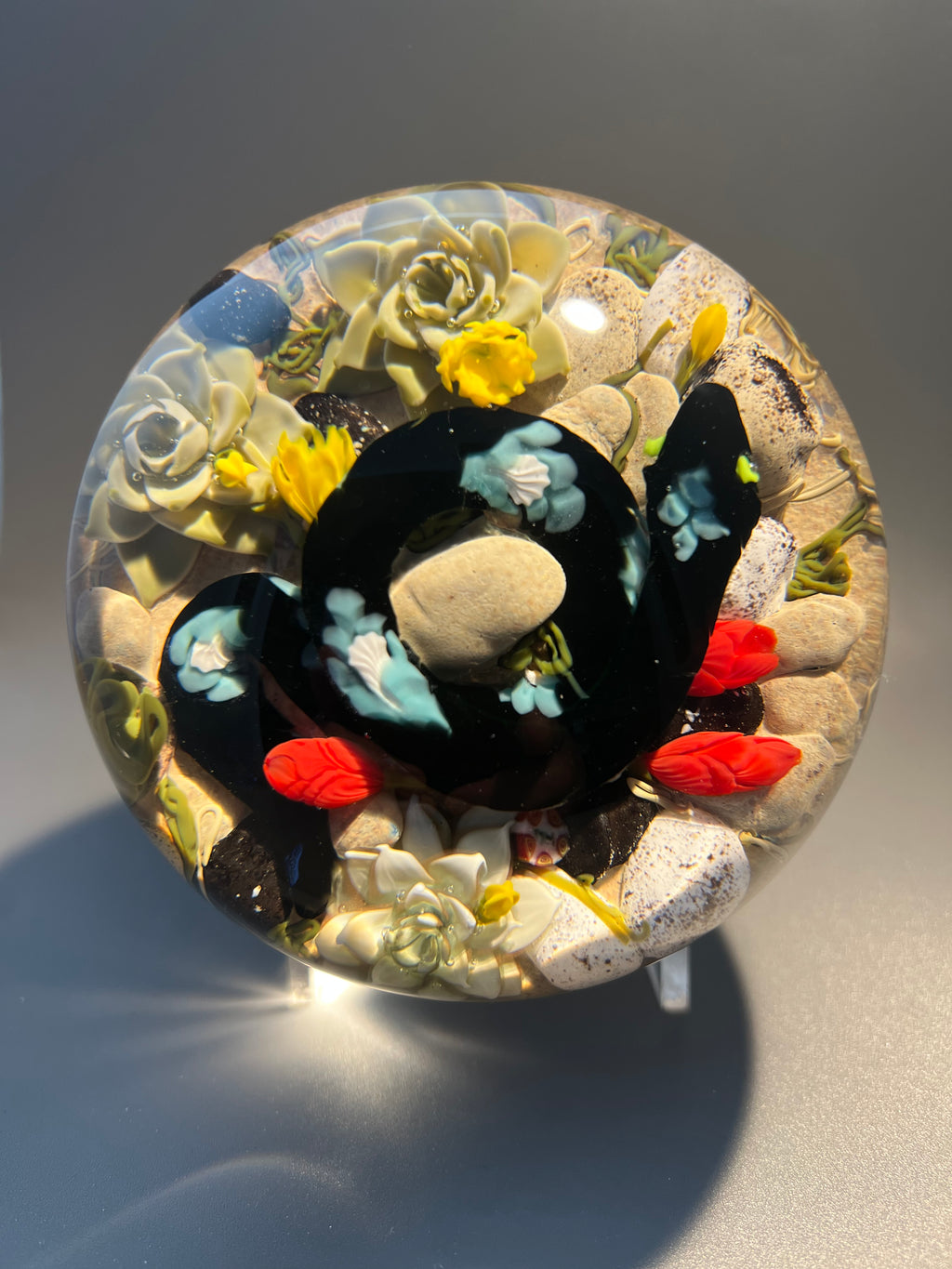 Mikael Hingant snake paperweight