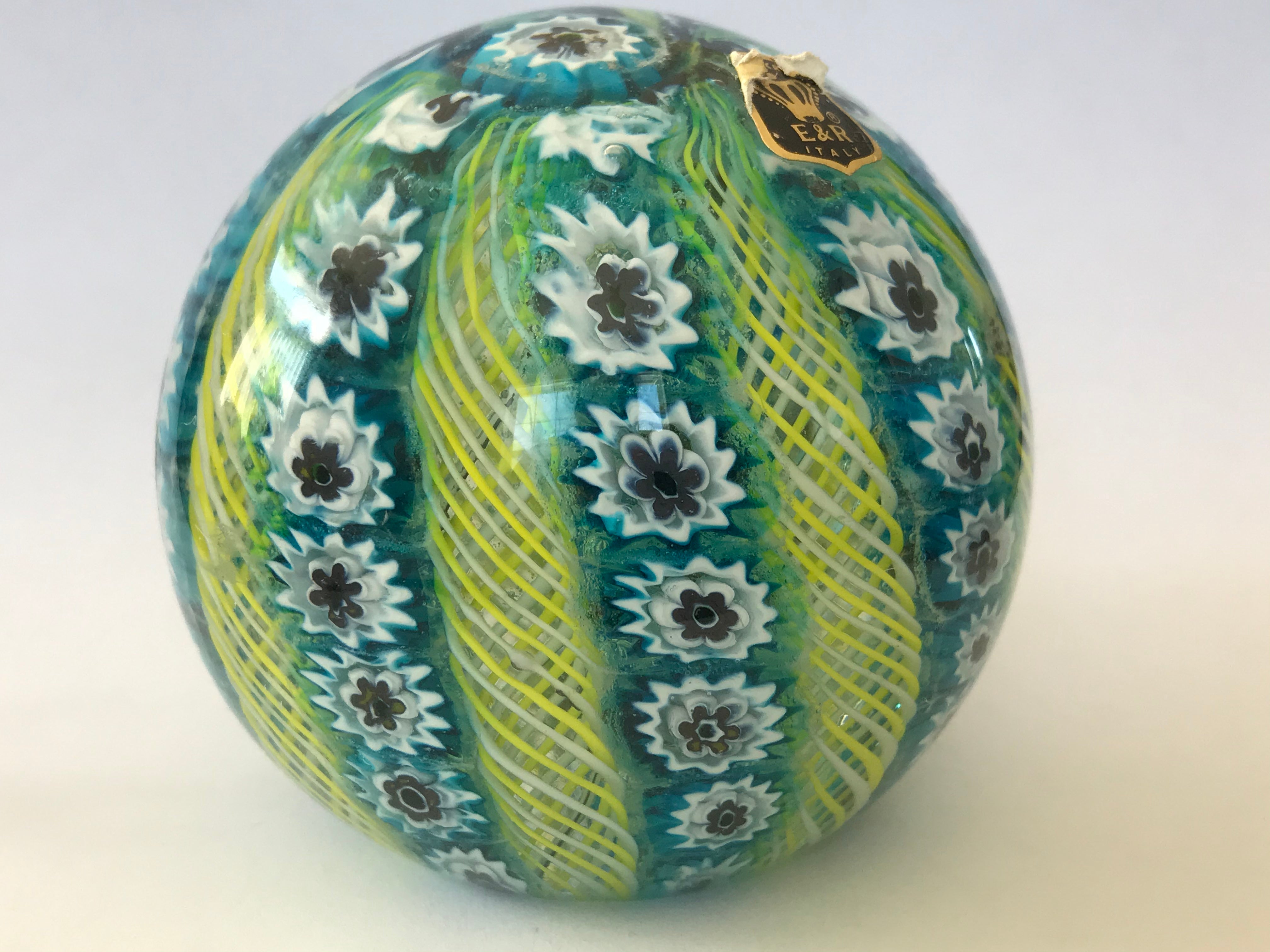 Murano E&R Crown Paperweight