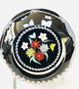 Whitefriars Caithness Midnight Bouquet Paperweight
