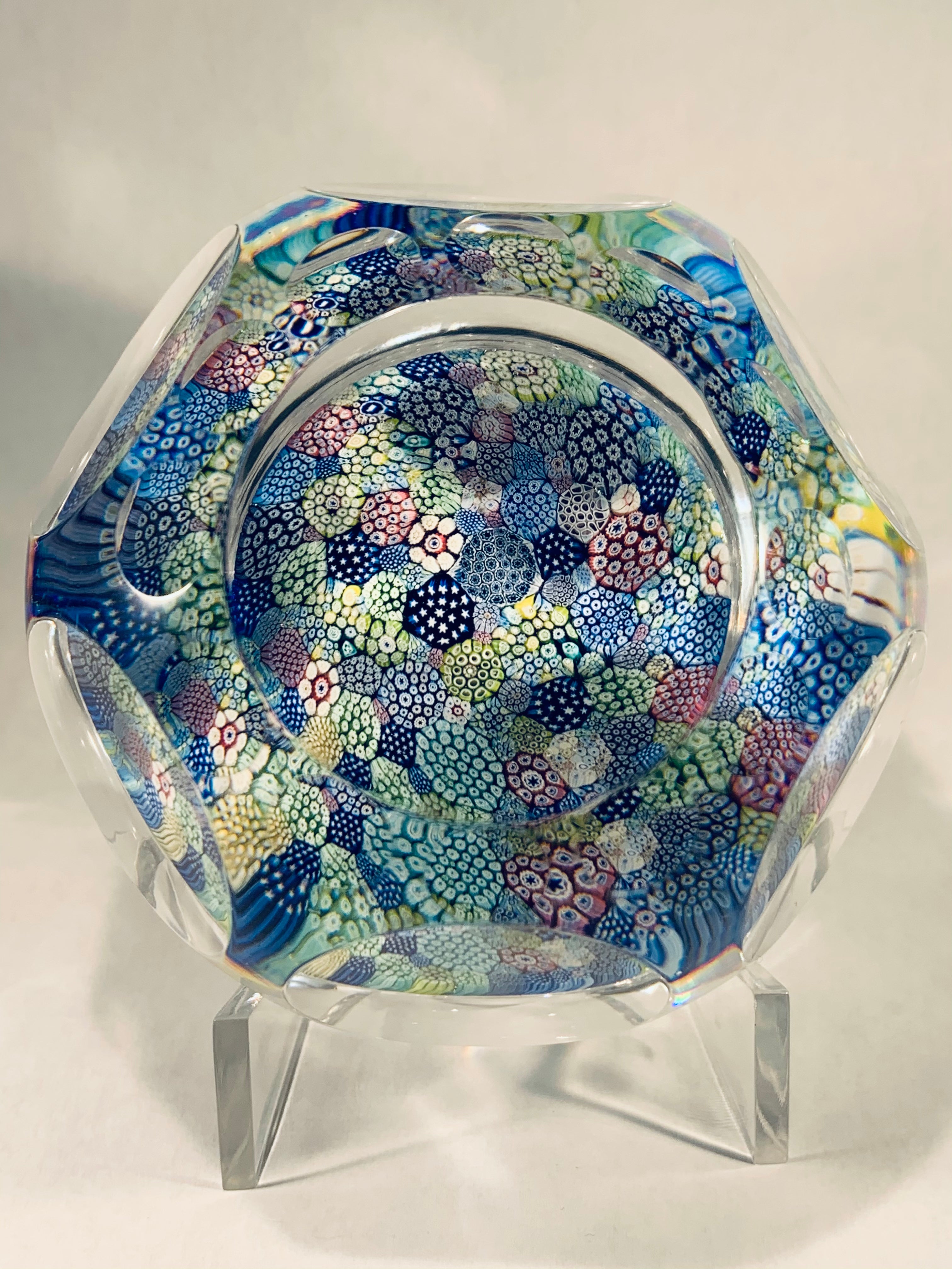 Whitefriars Multicolor Closepack paperweight